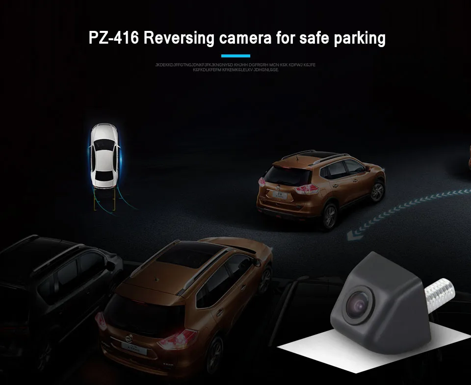 ANLUD Parking Cameras Car Rear Front View Reverse Assistance Backup Parking Monitor Universal Auto Camera Night Vision System (1)