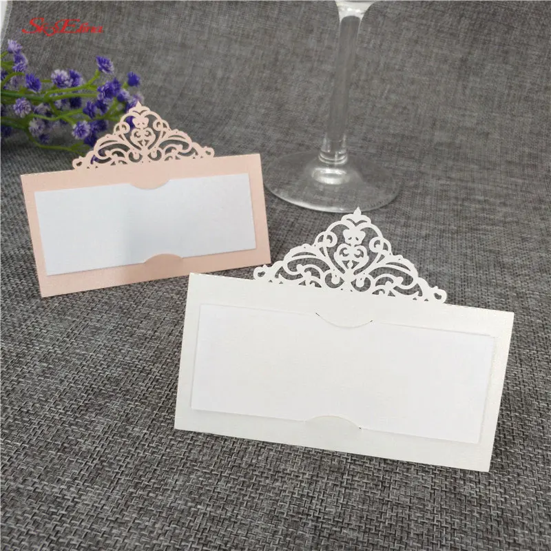 

10pcs 9*9 CM Laser Cut Wedding Place Mark Table Card Place Name Card Wedding Party Decoration Favor 5Z SH873-10