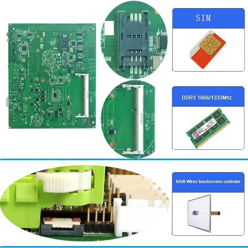 Материнская плата с процессором intel core i5 3210M 2 4 ГГц и 6 * USB портами (2 из них в 3 0)