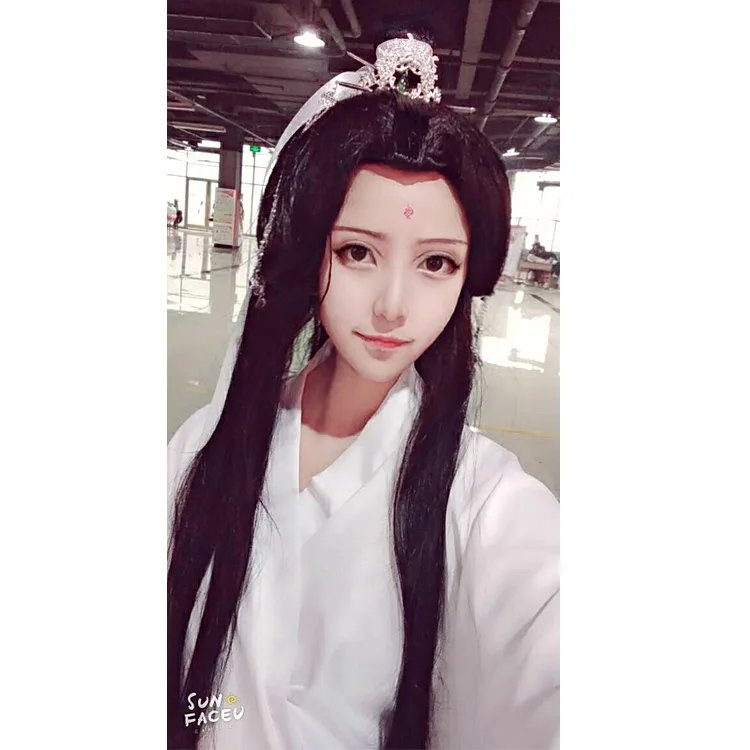 Tian guan ci fu Косплей Xie lian черные длинные парики для косплея парик для волос Hua cheng