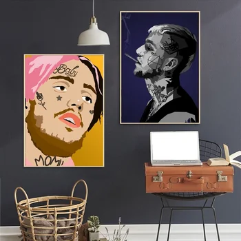 

Rapper Lil Peep Music Singer Star Art Canvas Poster Wall Pictures for Living Room No Frame