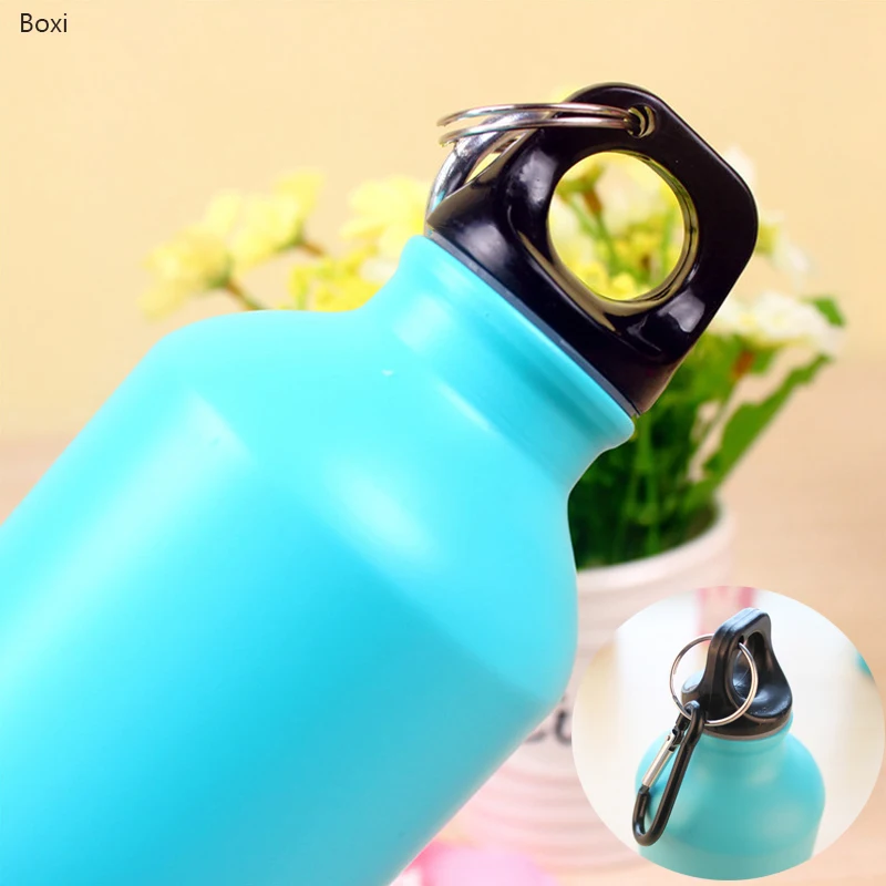 500 ML Cute Kids Drink Bottle Portable Stainless Steel Water Bottles Bpa Free For Kids Outdoor Travel With Hook Lid Sport Bottle