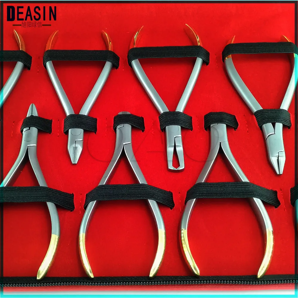 DEASIN-18pcs-Teeth-Whitening-good-quality-Dental-Orthodontics-Instruments-Set-Ring-Retractable-Bracket-Locator-Subalong-Pliers
