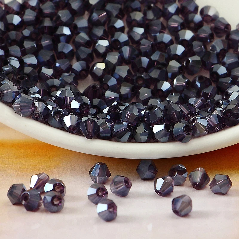 

K9 Crystal 5301# Grade AAAA Tanzanite AB color 3mm 4mm 5mm 6mm 8mm Crystal Bicone Beads