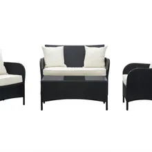 Всепогодный современный диван гостиная Смола плетеный диван набор наружных секций