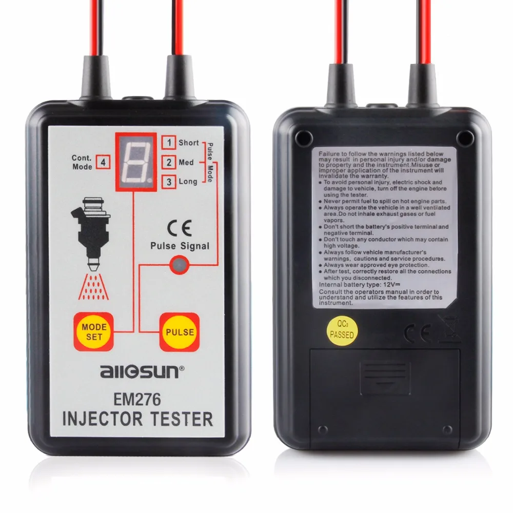 Тестер инжектора топлива OBD2 EM276 с 4 импульсными режимами система тестирования