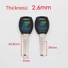 JF156 ключ с зазубринами embryo двойной ряд внутренний фрезерный слот пустой замена лезвия-ключа Длина 46 мм(10 шт