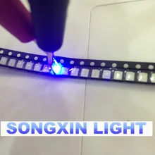 XIASONGXIN светильник 100 шт./лот 1210 3528 SMD СВЕТОДИОДНЫЙ ультра яркий синий светильник диод 470-475NM 3,0-3,6 V чип светодиодный потолочная лампа светильник Инж
