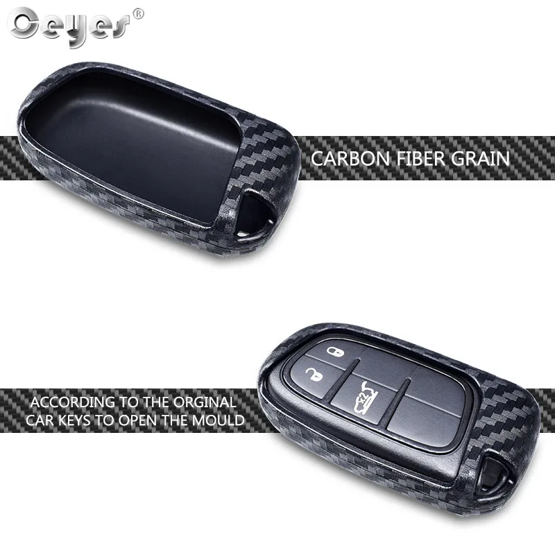 Car carbon fiber key cover for JEEP (3)