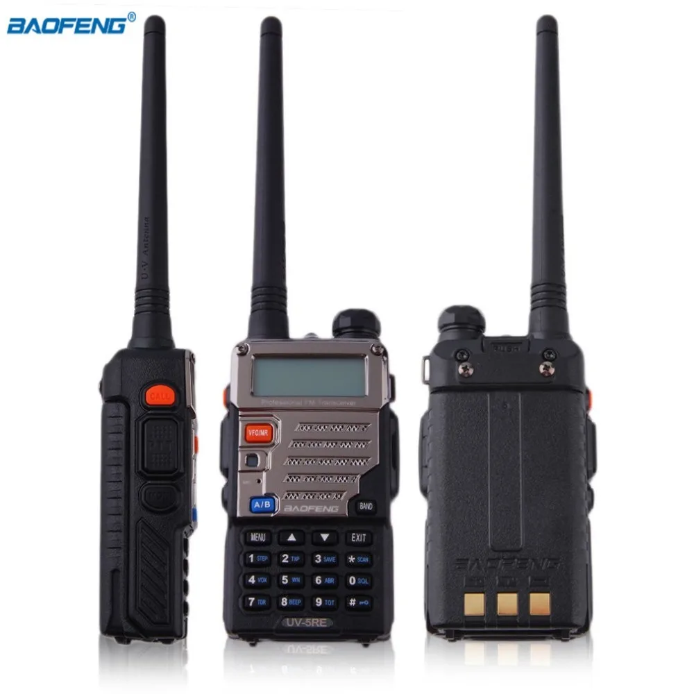 Baofeng Walkie Talkie 5 Вт 128CH FM VOX DTMF двухстороннее радио высокая/низкая RF lcd дисплей