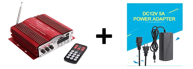 with US plug Kinter MA-200 аудио усилитель 4 канала hifi стерео звук DC12V Автомобильные усилители с FM радио, sd, usb вход DC 12 В адаптер питания - Цвет: with US plug