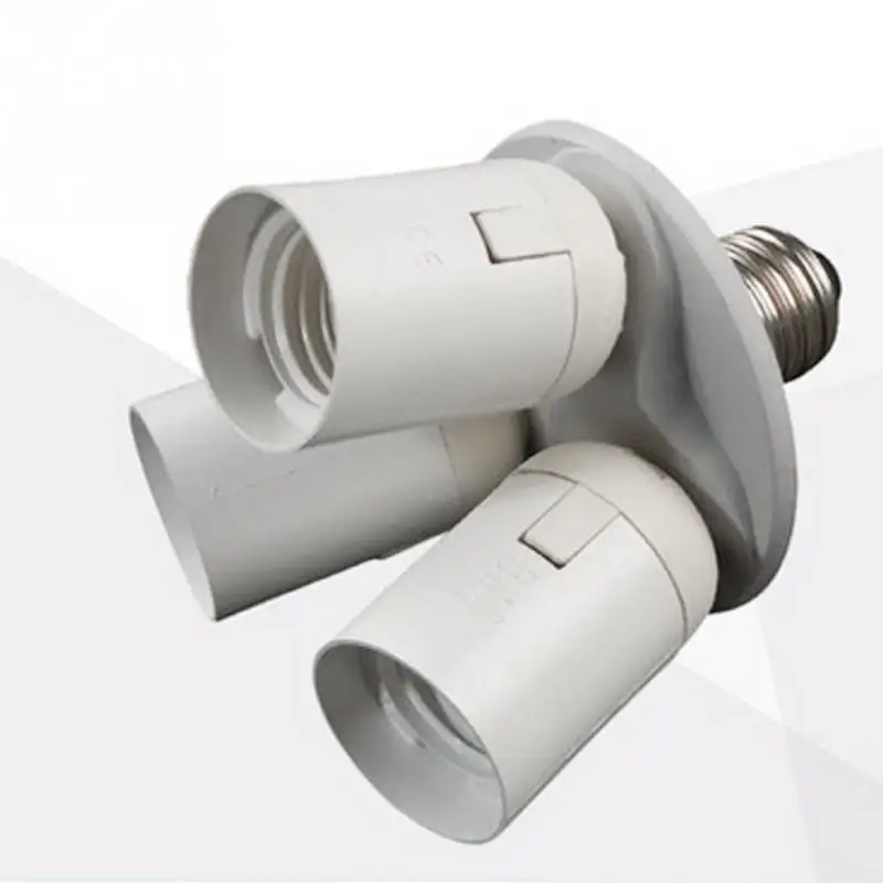 

new 110V-240V lamp socket Splitter Light Lamp Bulb Adapter Holder Photo Video Studio 3 in 1 and 7in1 E27 Base Socket adapter