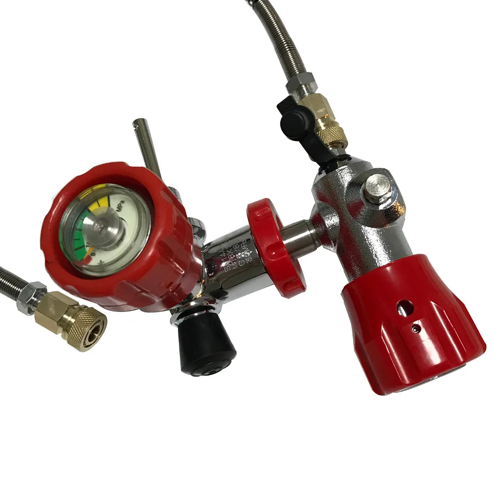 Conector de Engate Pistola de ar Quente e Estação de Enchimento para Cilindro de Fibra de Carbono Promoção Rápido Válvula Apator Rifilling 4500psi Airsoft 6 Respiradores de fogo