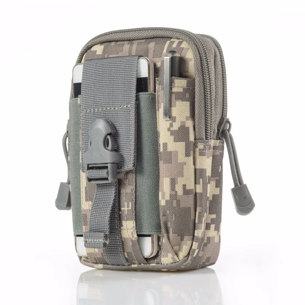 

1L Military EDC Packet Outdoor Waterproof Nylon Tactical Waist Fanny MOLLE Pack Belt Bag Camping Hiking Travel Backpacks
