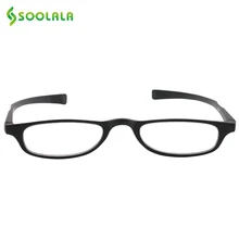 SOOLALA, прямоугольные тонкие очки для чтения, женские, мужские, легкие,, фирменный дизайн, плоский верх, Карманные очки для чтения+ 1,0 до 4,0