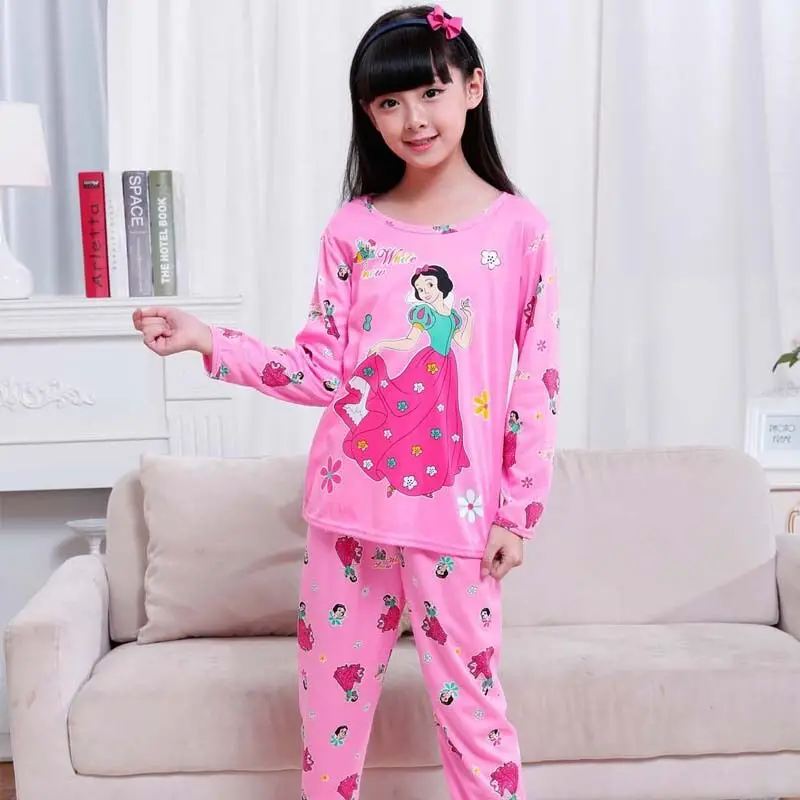 Long Sleeve Girl Pajama Sets Autumn Kid Sleepwear Casual Good Quality