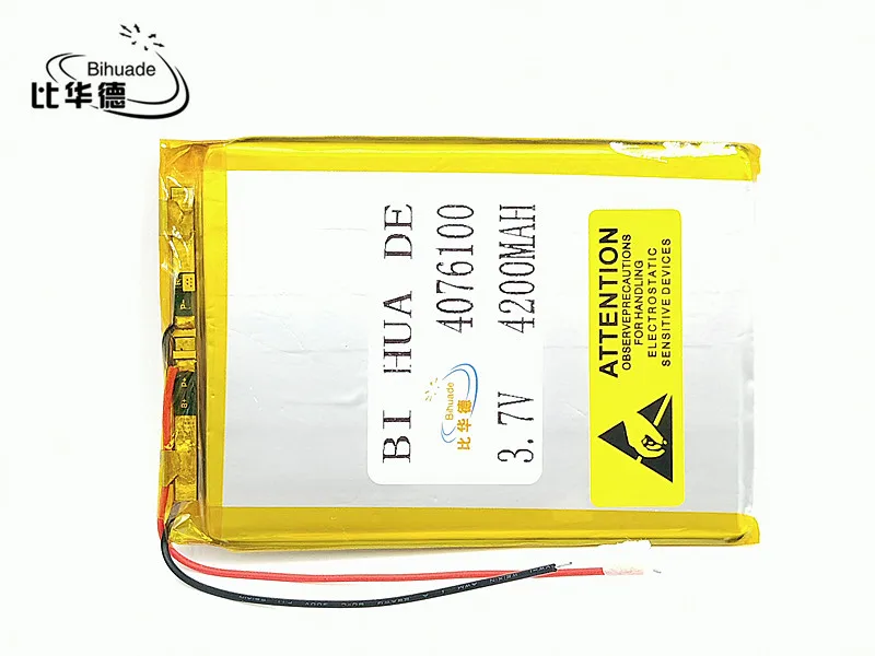 1 шт./лот 3 7 V литий полимерный аккумулятор 0476100 4076100 4200MAH мобильный планшетный ПК