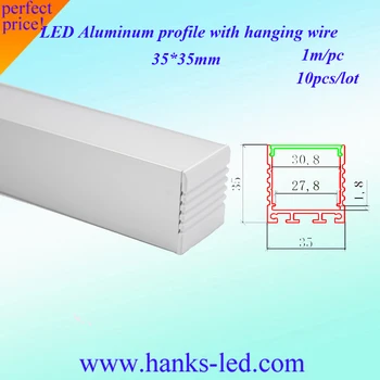 

10pcs 1m aluminum profile for 2-27mm pcb 5050 5630 led strip housing