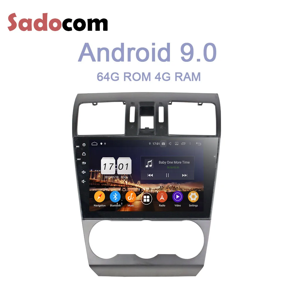 

DSP IPS 9" 2 din Android 9.0 For Subaru Forester 2013 2014 2015 4GB RAM 64G Car DVD Player GPS Glonass Map autoradio Bluetooth