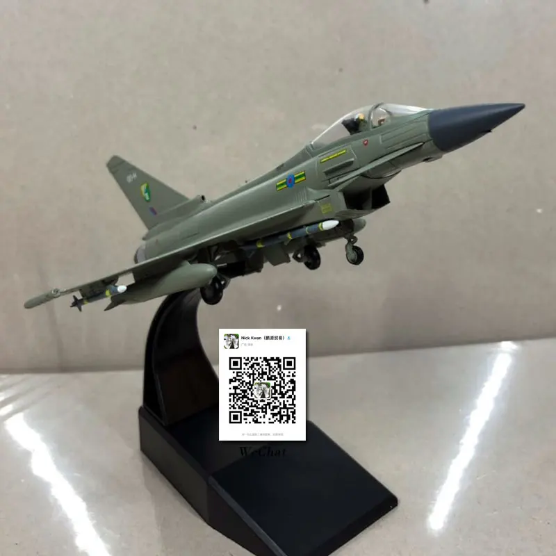 AMER 1/100 масштаб Eurofighter Typhoon EF-2000 мультирольный истребитель литой под давлением металлический военный самолет модель игрушки для коллекции, подарок