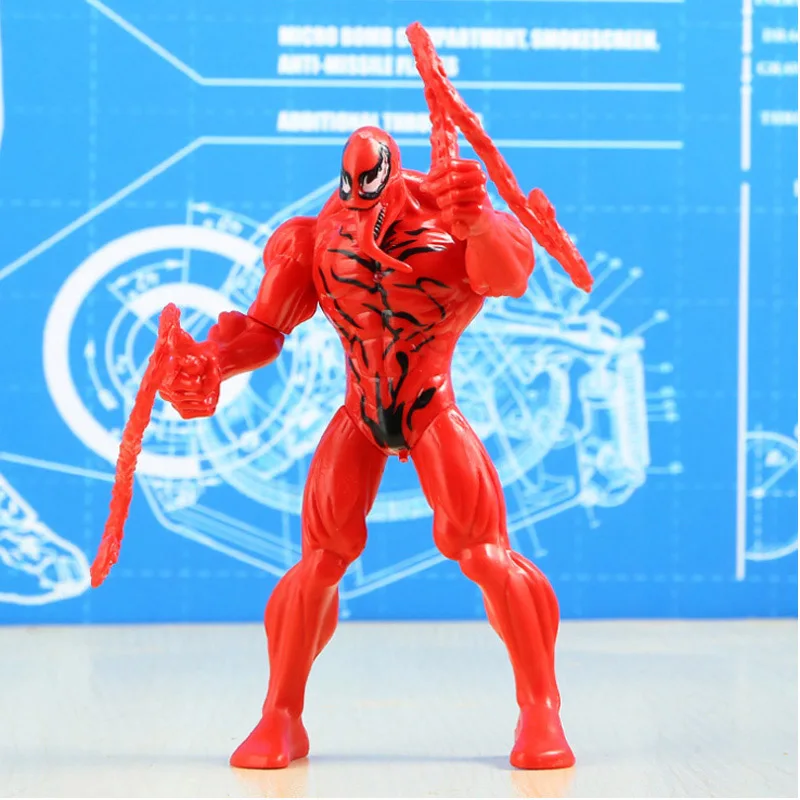 Marvel Мстители 4 Бастер герой Железный человек сюрприз капитан доктор сингулярный Веном spidermanмигающие Фигурки игрушки для детей - Цвет: Красный
