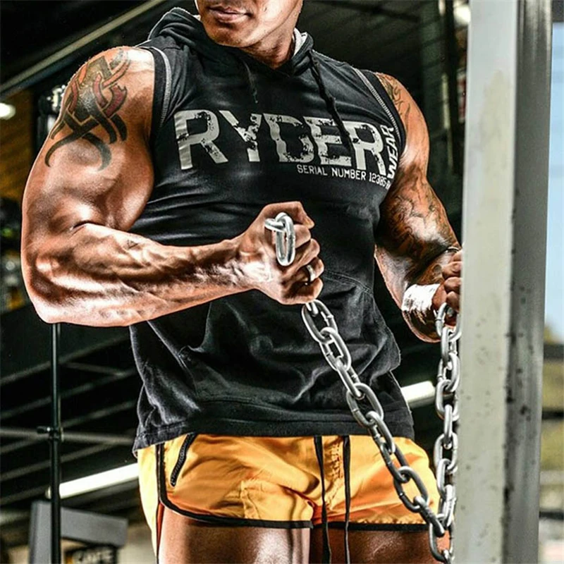 

Muscleguys Cotton Gyms Tank Tops Men Sleeveless Tanktops For Boys Bodybuilding Clothing Undershirt Fitness Stringer Retro Vest