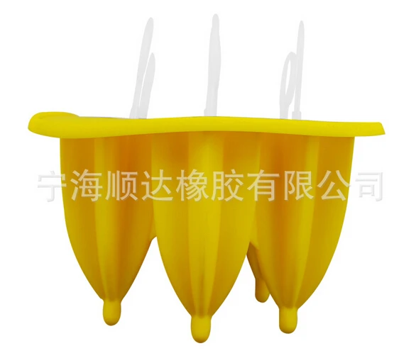 

2015 Diy Fashion Silicone 6 Star Ice Pop Makers Ice Lolly Molds Icecream Moulds Free Shipping