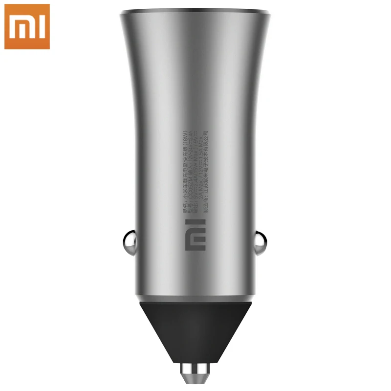 

Xiaomi Original Car Charger 18W Quick Charge QC 3.0 5V/2.4A Dual USB Fast Charging Competiable with Most Phones Tablet PC