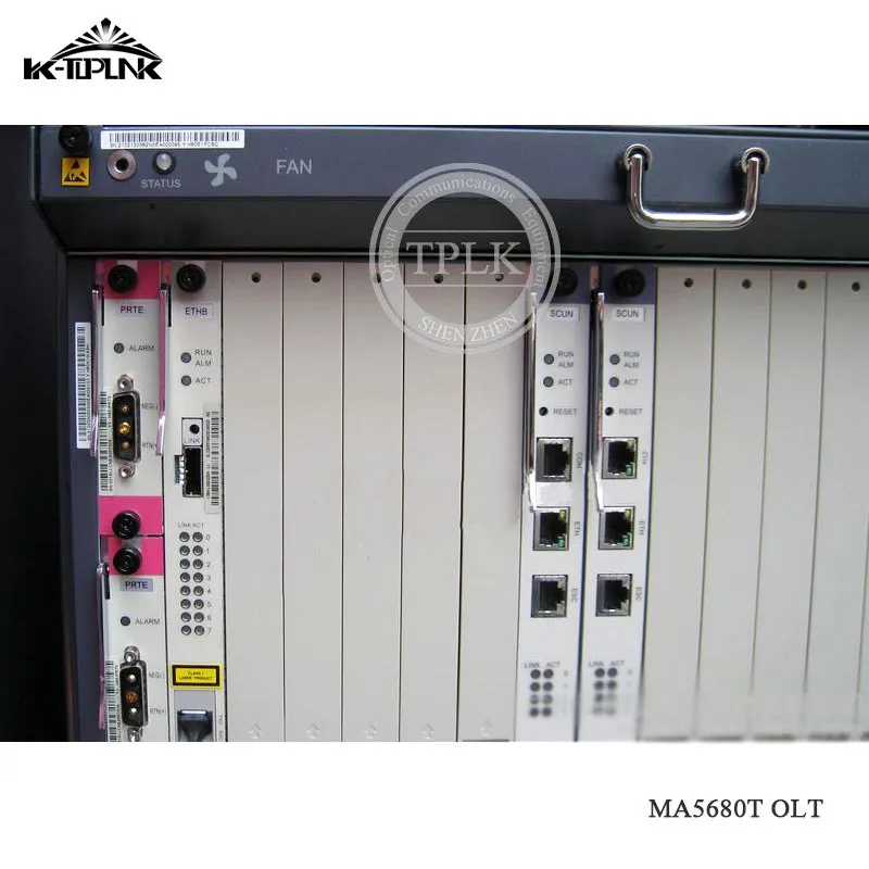 Лидер продаж Оригинальное HUA WEI GPON MA5680T OLT волоконно-оптическое оборудование с 2 SCUN 2 PRTE 1 шт. 8 или 16 портов GPFD C+ плата 2*10 г X2CS
