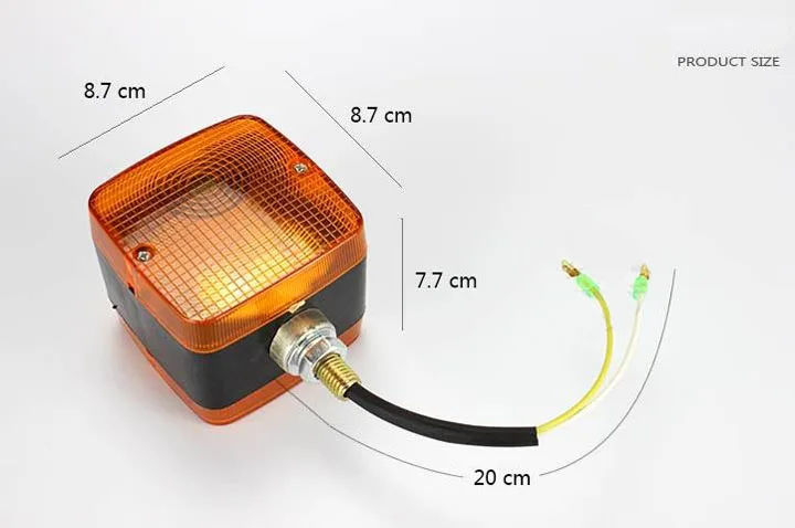 2 шт. 12 v/24 v погрузчик ATV прицеп трактор на лицевой стороне крыши задний свет сигнал поворота светильник Янтарный обратный резервный предупреждение противотуманная фара