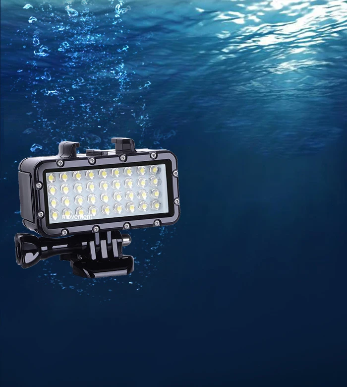 45M Waterproof LED light Underwater Light Diving+1600mAh Battery For GoPro Hero 6 5 3 4 Session Xiaomi Yi Mijia 4K sjcam SJ9000 (7)