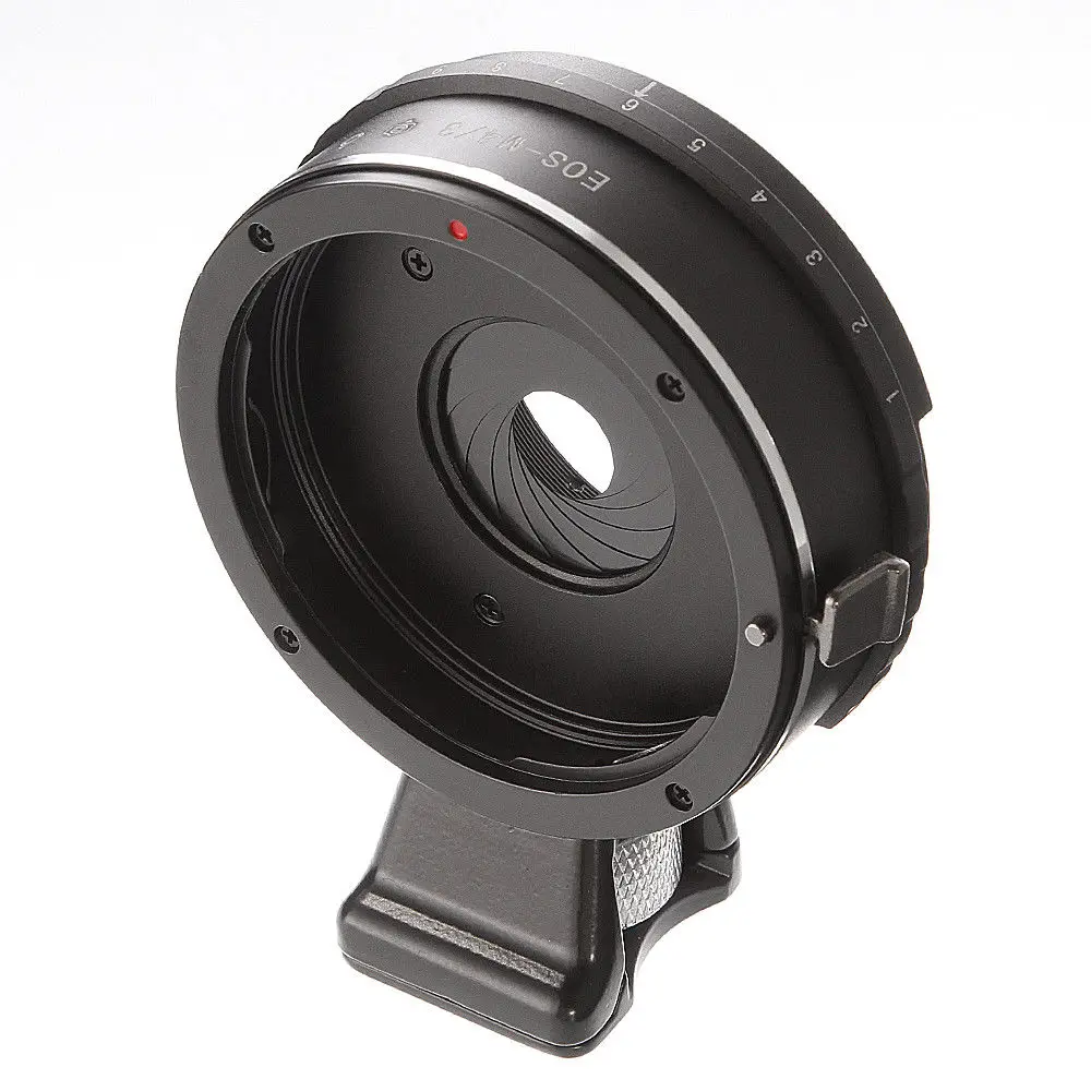 Built in Aperture Lens Adapter Ring for Canon EOS EF Lens to M4/3 Micro