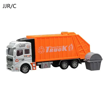 

JJR/C Simulation Boy New Educational Car Model Alloy Garbage Tank Truck toy Cleaning Vehicle Engineering Toys For Collection
