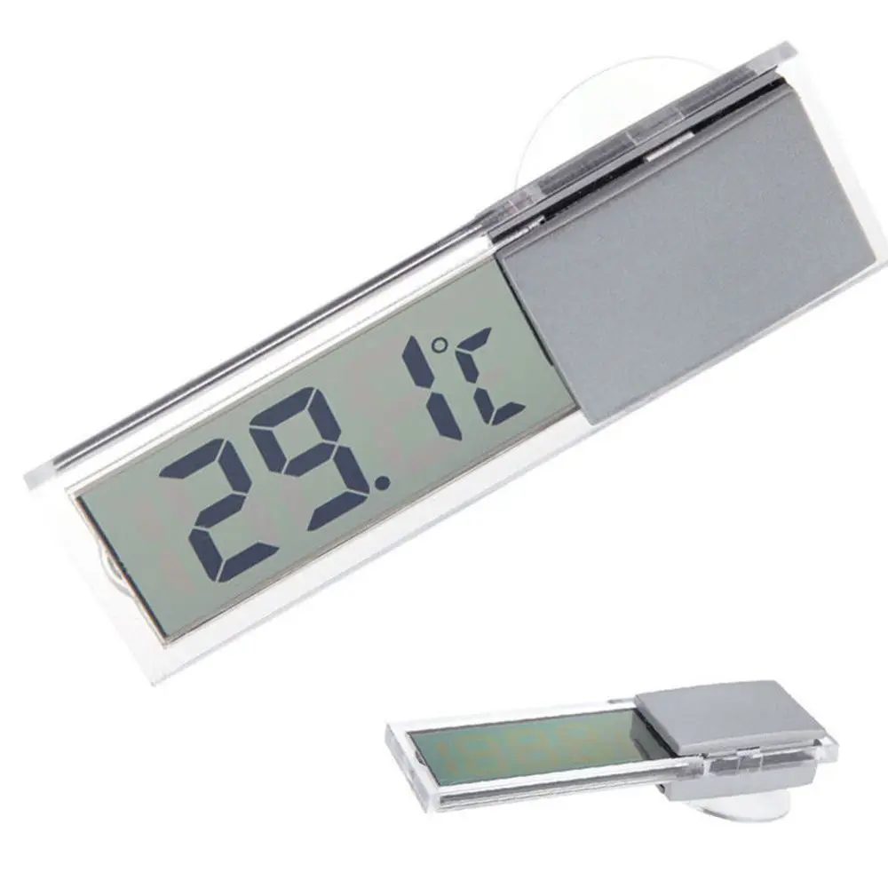 

Mini Weather Station Digital Car LCD Display Digital Thermometer With Sensor 1.5V Thermometer Indoor Outdoor Home Daily Tools