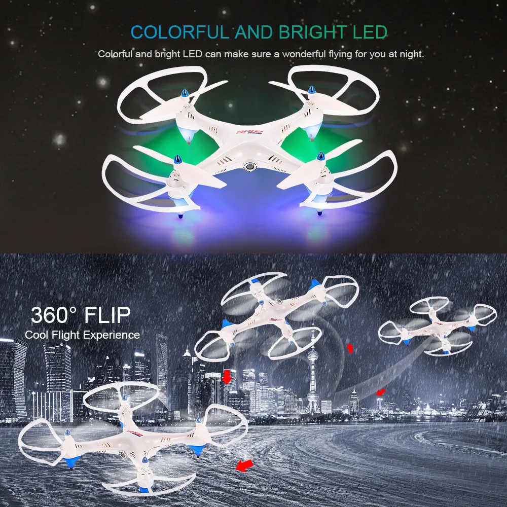 Дрон с камерой HC660 0.3MP складной Wifi FPV 6-осевой гироскоп удержание высоты Безголовый