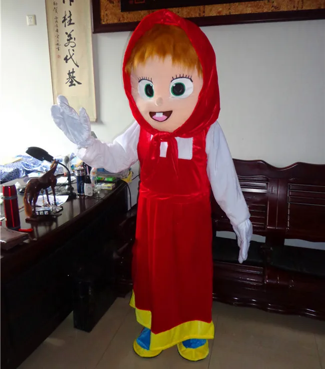 Goedkoop Hoge Kwaliteit Meisjes Mascotte Beer Ursa Grizzly Mascotte Kostuum Cartoon Karakter Mascotte Kostuums Halloween Fancy Dress