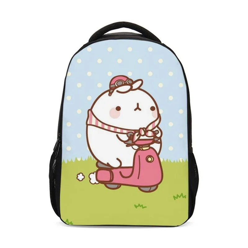 

Backpack For Boys Girls Fashion Cartoon Cute Bunny Molang 3D Printing Bookbag Teenage Children School Bag Travel Laptop Backpack