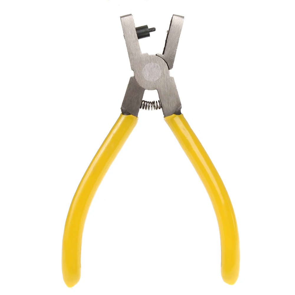 

Universal Hand Leather Strap Watch Band Belt Punching Tool Yellow Small Hole Punch Pliers Tools with 2.0 mm (round hole)
