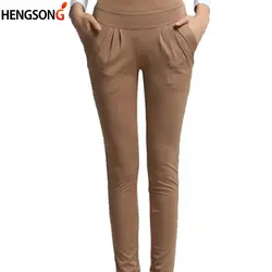 Повседневные узкие брюки женские демисезонные брюки офисные женские брюки Узкие женские брюки с карманом длиной до щиколотки