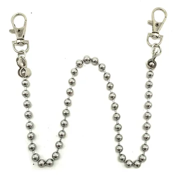 

49CM Punk Wallet Belt Chain Ball Metal Trousers Chain Jeans Pants Hipster Jewelry For Men Women Unisex HipHop Jewelry