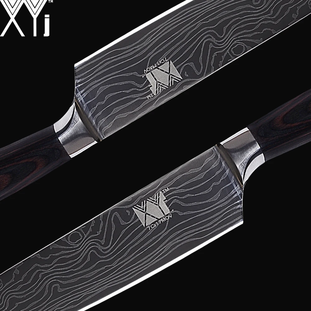 XYj 6 шт. набор ножей из нержавеющей стали 11 ''Магнитный нож подставка цвет