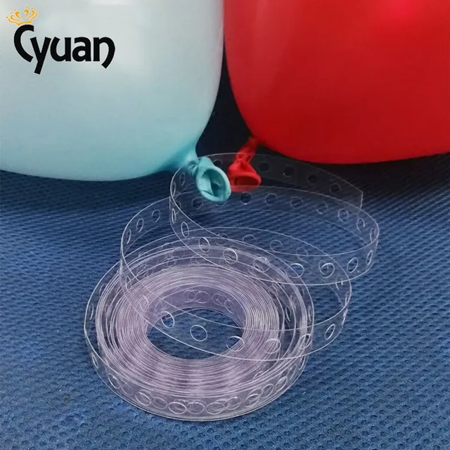 Cyuan 5m Birthday Party Helium Balloon Decoration Transparent PVC Chain Balloon Chain Arch Wedding Wall Party Decor Supplies
