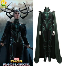 

Movie Thor Ragnarok Hela Cosplay Costume Hela Cosplay Costume Jmpsuit Cloak Custom Made For Halloween Party