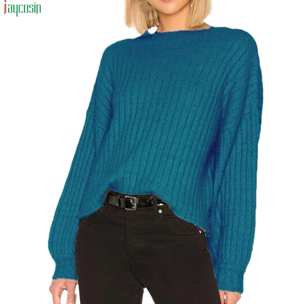JAYCOSIN свитер mujer invierno 2019 Женский Повседневный длинный рукав Весна Осень