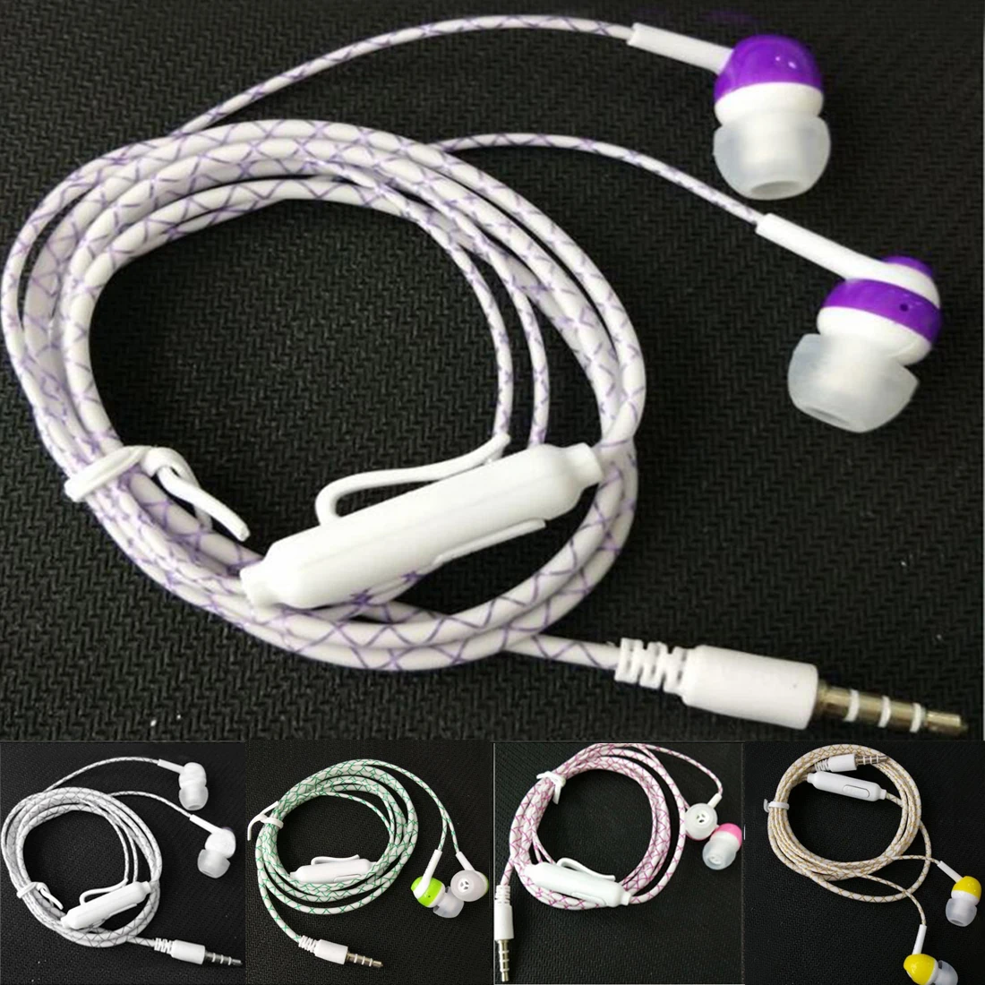 

Marsnaska Head Earphone Headset Earphones Luminous Headset Flash Light Glowing Earbuds With Microphone Lighting