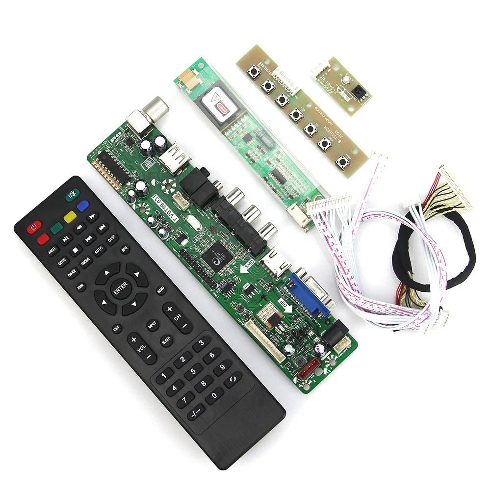  T.VST59.031 LCD/LED Controller Driver Board For LP154W01-A3 LTN154X3-L01 (TV+HDMI+VGA+CVBS+USB) LVD