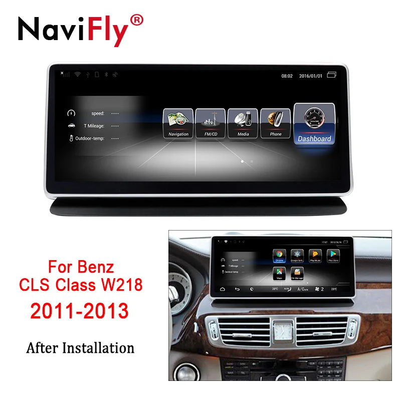 10,2 'Android 7,1 4G LTE 3+ 32G Автомобильный dvd Радио Аудио мультимедийный плеер gps навигация для Mercedes Benz CLS CLass W218 2011-2013
