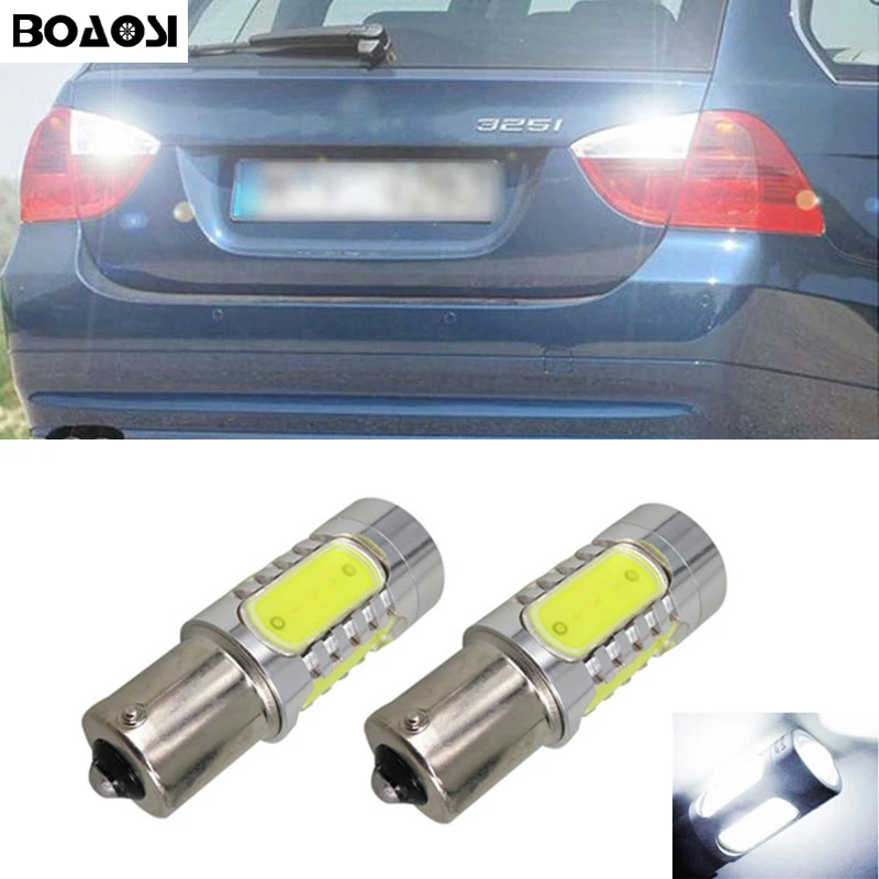 BOAOSI 2х 1156 P21W canbus Обломока LED 7,5 Вт резервное копирование обратный свет лампы для BMW 3/5 серии Е30 Е36 Е34 Е46 Х3 Х5 Е53 Е70 Z3 или Z4 BOAOSI 2х 1156 P21W canbus Обломока LED 7,5 Вт резервное копирование обратный свет лампы для BMW 3/5 серии Е30 Е36 Е34 Е46 Х3 Х5 Е53 Е70 Z3 или Z4