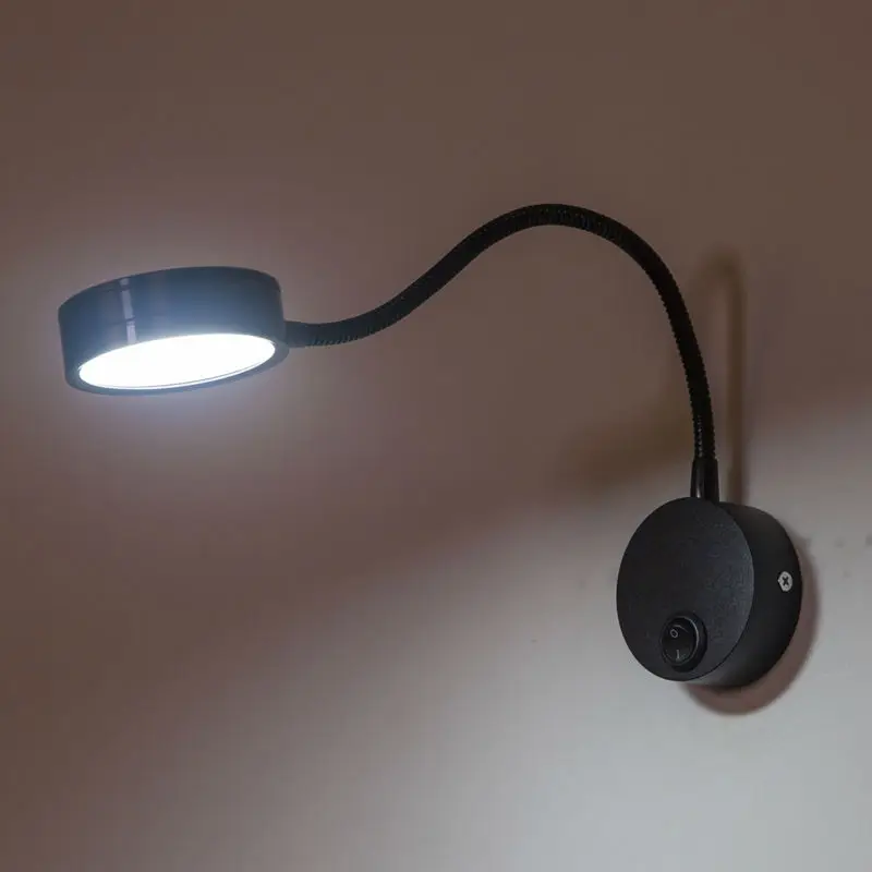 Wandlamp светодиодные Настенные светильники 5 Вт с переключателем Ac90 260v Спальня