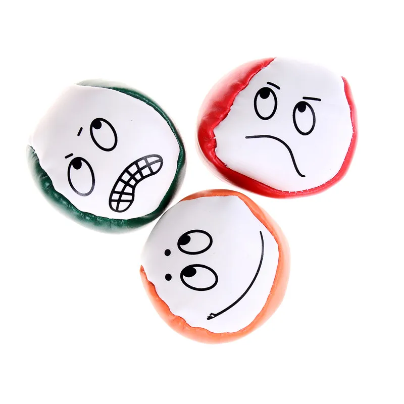 1pc 5CM Face expression emoji juggling balls learn to juggle beginner